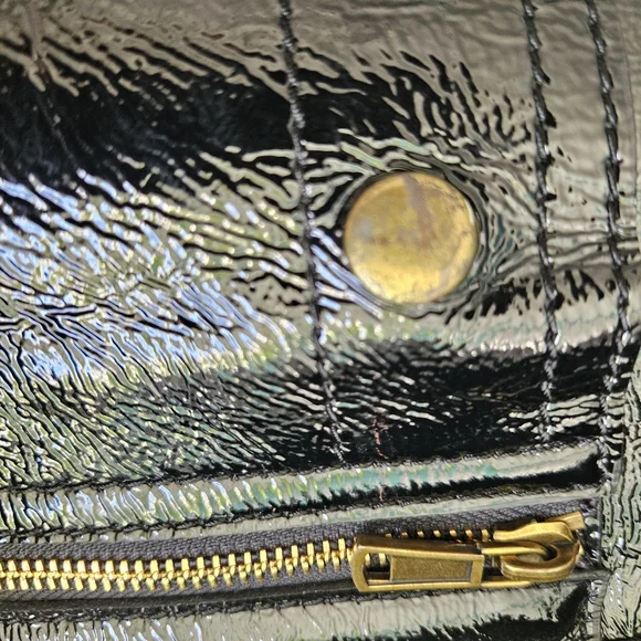 YSL "Rive Gauche" Black Leather Tote Bag - Picture 2 of 10